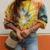 Outerwear Long Sleeves Tie Dye Sweatshirt - Image 2
