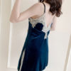 Pajamas Sleepwear Straps Neck Velour Lingerie - Image 2