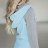 Pullover Hoodie Long Sleeve Two Tone Hooded Sweatshirt - Image 2