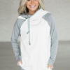 Pullover Hoodie Long Sleeve Two Tone Hooded Sweatshirt - Image 4