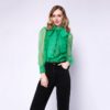 Sexy Casual Bowknot Transparent Shirt - Image 2