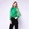 Sexy Casual Bowknot Transparent Shirt - Image 4