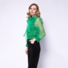 Sexy Casual Bowknot Transparent Shirt - Image 5
