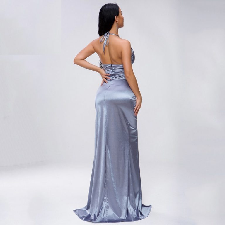 Sexy Deep V Off Shoulder Backless Maxi Dress - Image 6