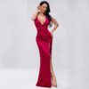 Sexy Deep V Off Shoulder Backless Maxi Dress - Image 9