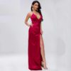 Sexy Deep V Off Shoulder Backless Maxi Dress - Image 11