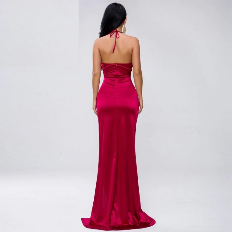 Sexy Deep V Off Shoulder Backless Maxi Dress - Image 12
