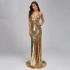 Sexy Deep V Off Shoulder Backless Maxi Dresses