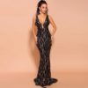 Sexy Deep V Off Shoulder Maxi Dress - Image 3