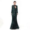 Sexy High Neck Hollow Out Maxi Dresses - Image 2