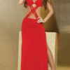 Sexy Backless Side Split Club Maxi Dress
