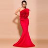 Sexy Off Shoulder Flower Bodycon Maxi Dresses