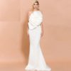 Sexy Off Shoulder Flower Bodycon Maxi Dresses - Image 8