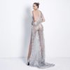 Sexy Off Shoulder Irregular Neck Backless Maxi Dress - Image 6