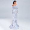 Sexy Off Shoulder Reflective Maxi Dress - Image 12