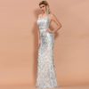 Sexy Off Shoulder Sequin Maxi Dress - Image 4