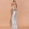 Sexy Off Shoulder Sequin Maxi Dress - Image 5