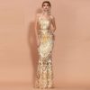 Sexy Off Shoulder Sequin Maxi Dress - Image 8