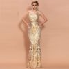 Sexy Off Shoulder Sequin Maxi Dress - Image 9