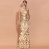 Sexy Off Shoulder Sequin Maxi Dress - Image 10