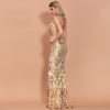 Sexy Off Shoulder Sequin Maxi Dress - Image 11