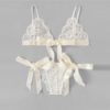 Sexy Sleepwear V Neck Bralette And Pantie Intimate Lingerie - Image 15