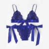 Sexy Sleepwear V Neck Bralette And Pantie Intimate Lingerie - Image 20