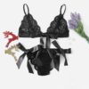 Sexy Sleepwear V Neck Bralette And Pantie Intimate Lingerie - Image 6
