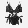 Sexy Sleepwear V Neck Bralette And Pantie Intimate Lingerie - Image 7