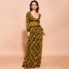 Sexy V Neck Long Sleeve Bohemian Maxi Dresses