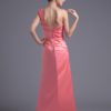 Sheath Satin Rhinestone Sweetheart Wedding Bridesmaid Dress - Image 4