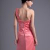 Sheath Satin Rhinestone Sweetheart Wedding Bridesmaid Dress - Image 6