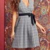 Skater Bohemian Sleeveless Fit And Flare Dress - Image 3