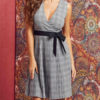 Skater Bohemian Sleeveless Fit And Flare Dress - Image 4