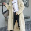 Stand Collar Buttons Casual Long Sleeve Wrap Coat - Image 5