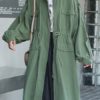 Stand Collar Long Sleeves Casual Coat - Image 3
