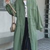 Stand Collar Long Sleeves Casual Coat - Image 4