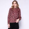Stand Collar Two-Layers Ruffles Elegant Tops