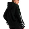 Striped Drawstring Pockets Pullover Hooded Sweatshirt - Image 4