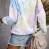 Tie Dye Sweatshirts Long Sleeves Pullover Top - Image 3