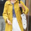 Turndown Collar Buttons Casual Woolen Coat - Image 2