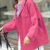 Turndown Collar Buttons Casual Woolen Coat - Image 4