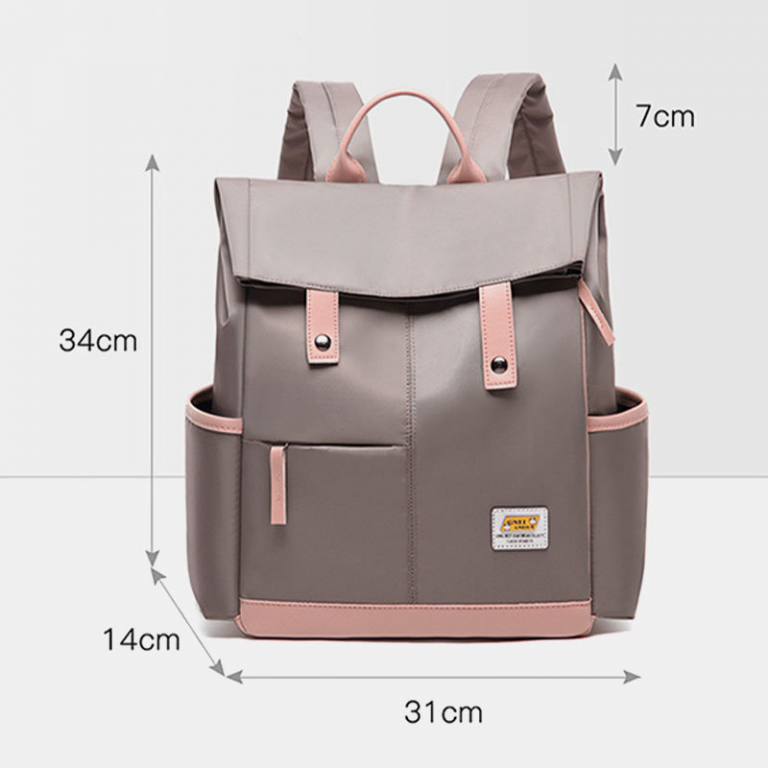 Canvas Multifunction Waterproof Casual Patchwork Backpack - Image 9