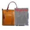 Women Oil Wax Leather Tote Bag Retro Shoulder Bags Handbags - Image 10
