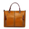 Women Oil Wax Leather Tote Bag Retro Shoulder Bags Handbags - Image 16