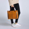 Women Oil Wax Leather Tote Bag Retro Shoulder Bags Handbags - Image 8