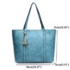 Women Tassel Large Capacity Tote Handbags Shoulder Bags - Image 12