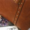 Women Tassel Large Capacity Tote Handbags Shoulder Bags - Image 9
