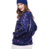 Words And Animal Print Long Sleeve Christmas Pattern Festival Sweatshirt - Image 4