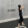 Bottoming Knitting Vest V-Neck Sleeveless Casual Straight Tank Dress - Image 7